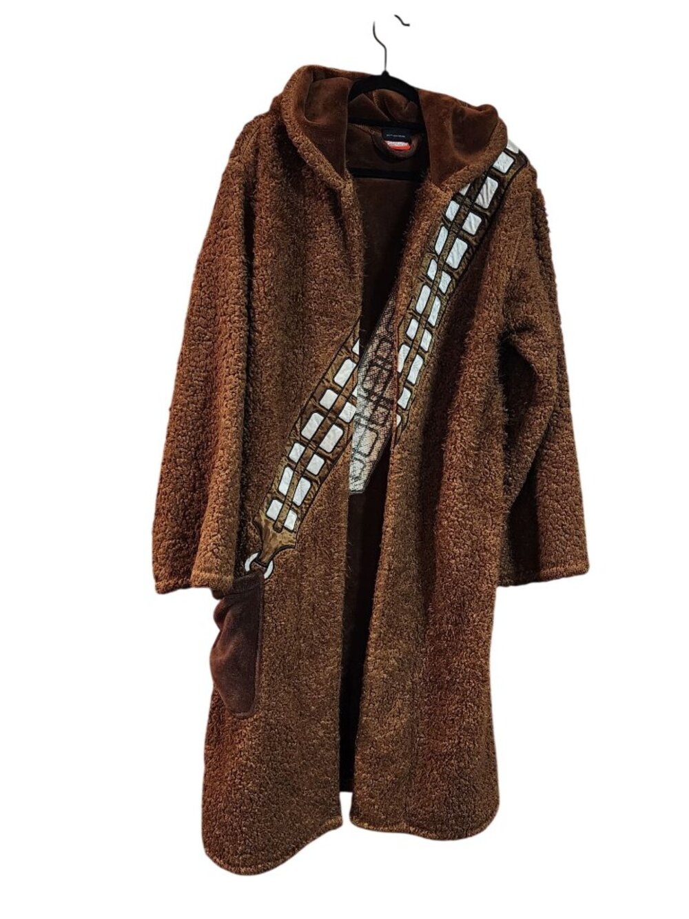 Star Wars Chewbacca Brown Fleece Bathrobe Unisex One Size **Missing Belt**